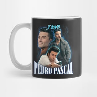 I Love Pedro Pascal Oscar Isaac Cursed Fan Collage Mug